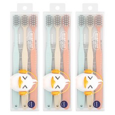 오픈스페이스 파스텔 캔디 칫솔 3종 세트, 3세트, 3개입