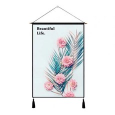 인테리어 벽장식 소품 패브릭 포스터, 라이프