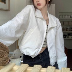 andstyle 女款高領開衩抽繩防風夾克 261079