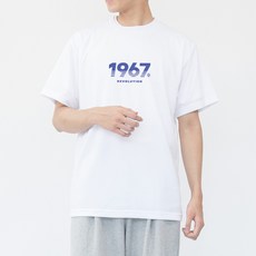 HumbleStudio 男款 1967 字母印花機能性運動短袖T恤 KK_123