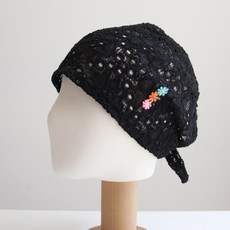 Vavisoo Luce 蕾絲花朵刺繡頭巾