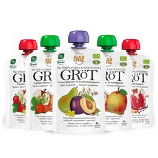 ALEX&PHIL 副食品水果泥 A組 5入, 1組, 蘋果肉桂口味+草莓紅石柳口味+梨子小荳蔻口味