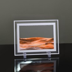 生動的圓點內部框架沙漏 17.5 x 13.5 厘米, 橘