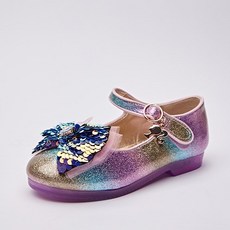 Barbie 女童亮片造型平底燈鞋 BBST79W10