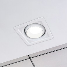 원하 DS 아더 COB 매입등 사각형 LED 10W 플리커프리, 화이트 + 주광색, 1개