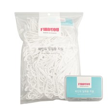 FINDYOU 厚牙線 1000入+攜帶式盒裝牙線棒盒, 1套