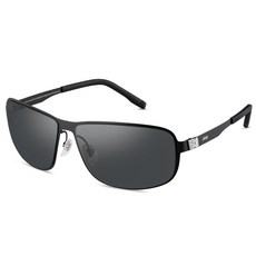 Jeep 男款鈦合金高清晰HD偏光太陽眼鏡 T6310 黑色