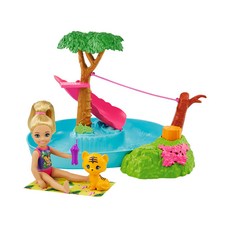 Barbie 無人島度假芭比娃娃玩具組, 混色