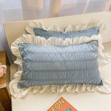 소니오 프릴 컬러 베개 커버