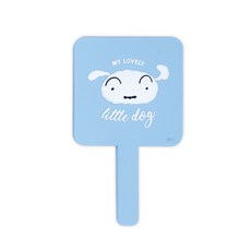 Flyingwhales 蠟筆小新 方形手拿鏡, 小白, 1個