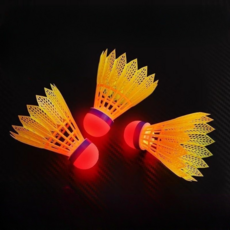 KUSSO 耐用夜光羽毛球 8 x 5.5 cm, 1入, 3個, 單一顏色