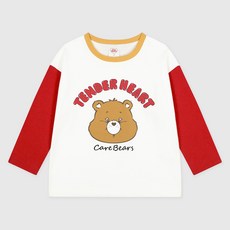 Care Bears 兒童款 Tenderheart Bear 寬鬆版拼色 T恤