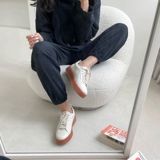 여성용 발편한 끈 스니커즈 4cm