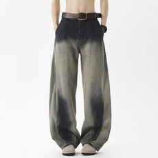 JTL 男款漸層寬管牛仔褲