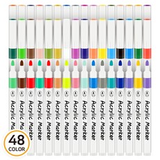 BERNIART 壓克力麥克筆 48色套組, 48色, 1套