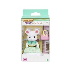 Sylvanian Families 森林家族 小鎮女孩棉花糖白老鼠公仔組, 1組