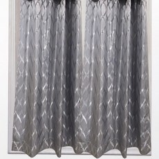 J&N 銀瀾緹花傳統窗簾, 銀灰色