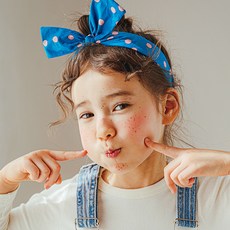 chenny bongbong 女童染色兔耳髮帶