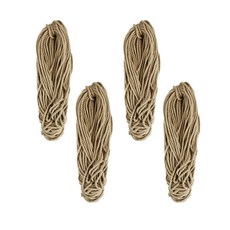 FORONEMILLION 牆壁裝飾扭曲工藝多用途繩 8mm x 50m 4p, 棕色, 50公尺