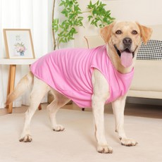 파스텔펫 중대형견 메쉬 민소매, 핑크, 1개