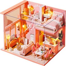 고쿠리 205호 미니어처 하우스 DIY 키트, 혼합색상, 1개