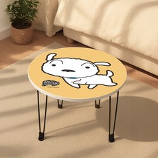 레토 짱구 원형 접이식 테이블 CBT-FC02, 흰둥이