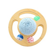 SISEUNDEUSI MY PET 貓咪轉盤貓抓板 行星 S, 混合顏色, 1個