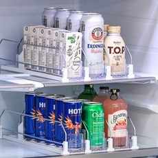 이우아여사 냉장고 자동 캔 3줄 디스펜서, 화이트, 1개