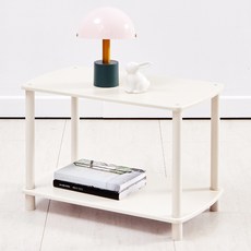 KUTSUWA HiLiNE 藝廊圓角方形層架, 象牙白, 2層