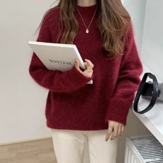 MEICHEL 女款Lily素色粉彩圓領針織毛衣 11966
