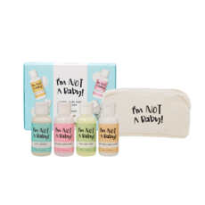 I'm NOT A Baby 孩童沐浴旅行組 洗髮精+潤髮乳+沐浴乳+乳液, 1套