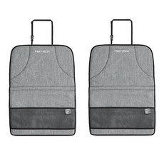 Merry bon 汽車座椅防踢墊, 2入, 灰色