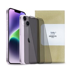 스메르 사생활 보호 강화유리 풀커버 프라이버시 휴대폰 액정보호필름 3p 세트, 1세트