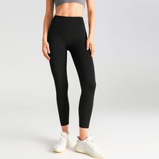 TheSirup 女款高腰Y區無痕牛奶絲九分內搭褲