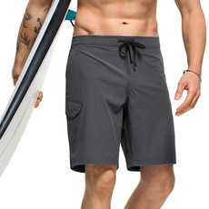 tesla 男士沙灘褲 泳褲 短褲 TM-MSB31, 炭灰色_CHC