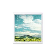 Marvel In Home 室內山景海報畫框, 白色木質