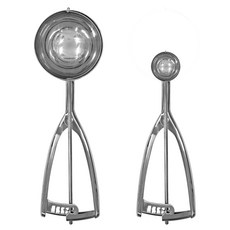 Zeus 全不鏽鋼冰淇淋勺 6號 + 70號 套組, 單一顏色, 1套