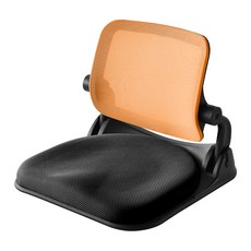 CHAIR FOCUS 清心椅子 可折疊方形SM折疊網布和室椅, 雙色橘