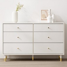 삼익가구 말론 1200 6단 와이드 서랍장, 화이트, 6개