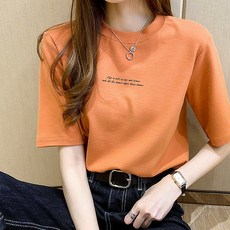 Elsso 女款 Easy Fit 字母印花短袖T恤