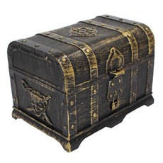 EMOKUBEE 寶藏盒模型玩具 假金幣 海盜道具, 金色