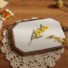 hobbyful Blanchuni 的含羞草法國刺繡課套件, 混色