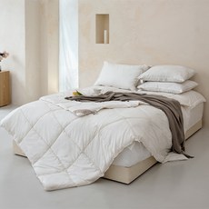 艾爾屋 飯店級100支純棉羊毛被芯 冬季用, 白色