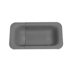 길이조절 싱크대 식기 건조대, 1단, 그레이, 1개