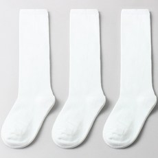 KIDS FUTURE 孩童素色及膝襪 3雙