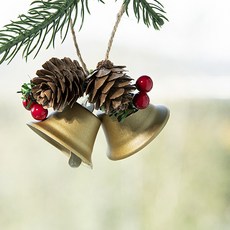 Home Flow 北歐風格聖誕樹裝飾品 鈴鐺吊飾 C, 1個, 混合色