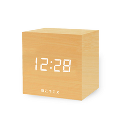 Berix 方塊木質桌鐘, 木質
