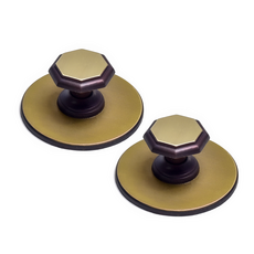 拉手世界八角小圓盤1件家具拉手, 2個