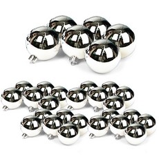 PARTYHAE 光面樹裝飾球 6p x 5set, 銀