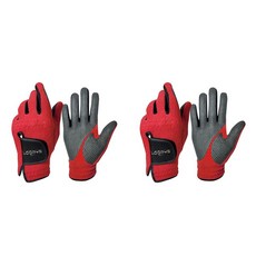 Lufis 女用防寒高爾夫手套 雙手用 2件組, 紅色